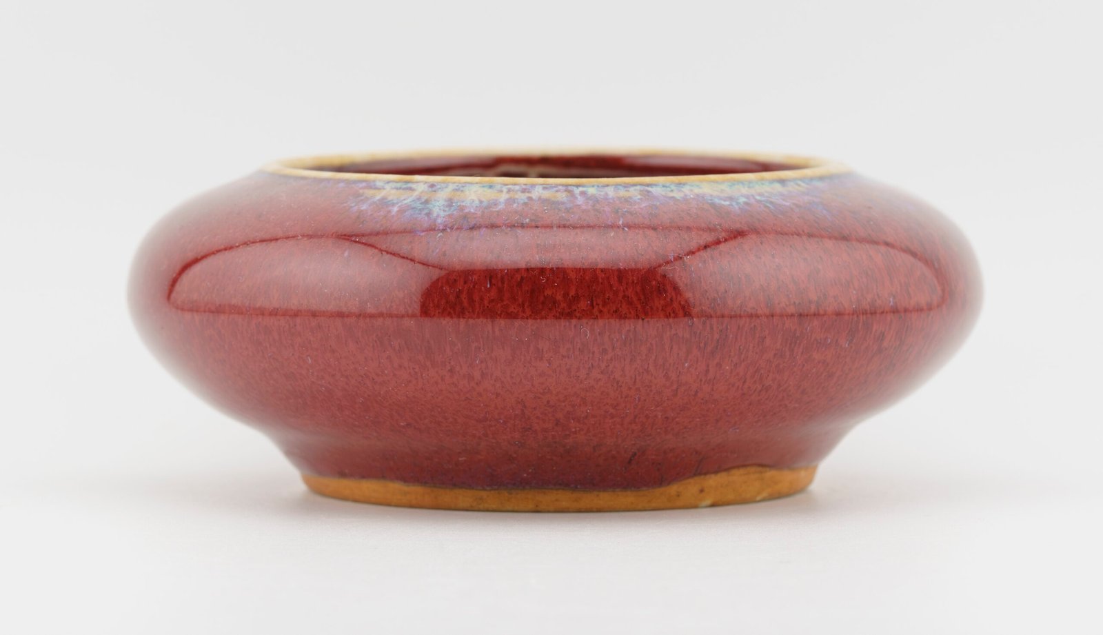 Chinese Porcelain Brush Washer Copper Red Langyao Ox Blood Sang de Boeuf Flambé - Image 4