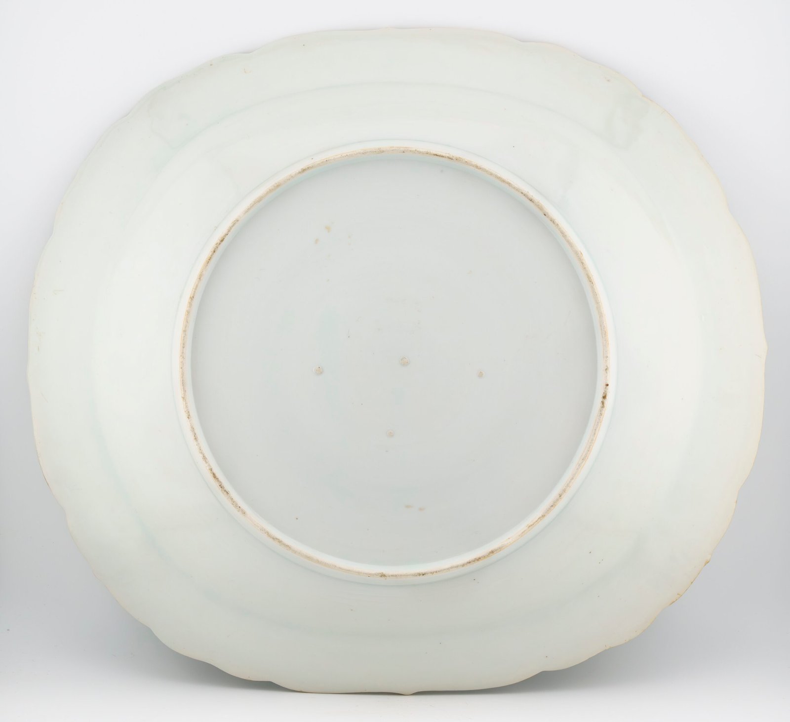 Japanese Porcelain Edo Plate Blue White Kintsugi Large Arita Period 18th Century - Image 5