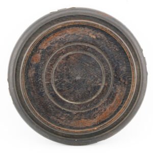 Chinese Carved Wood Stand Circle Legged Scroll Qing Period 20th Century