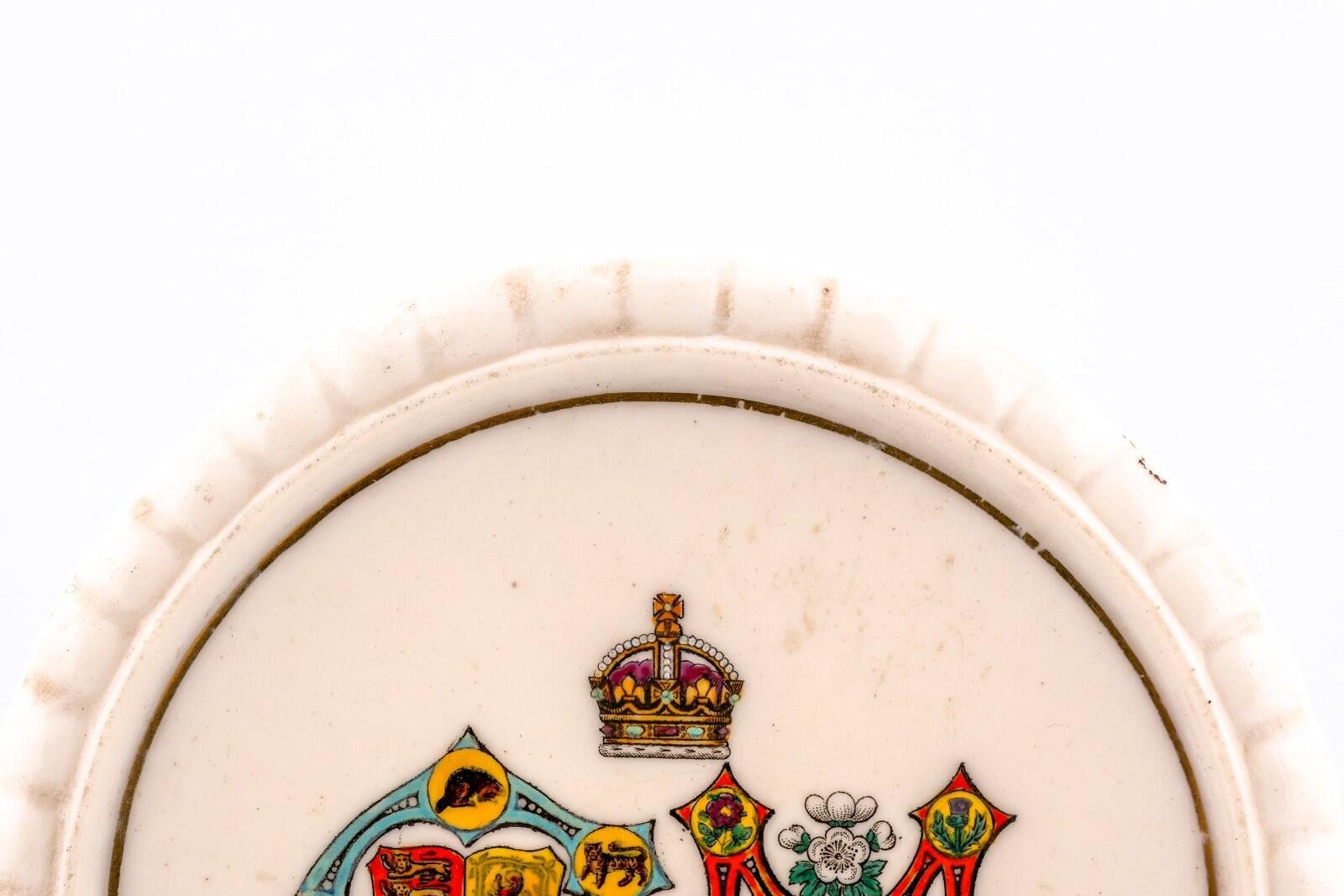 England Dish Pottery Goss King George V Queen Mary Coronation Commemorative - Image 3