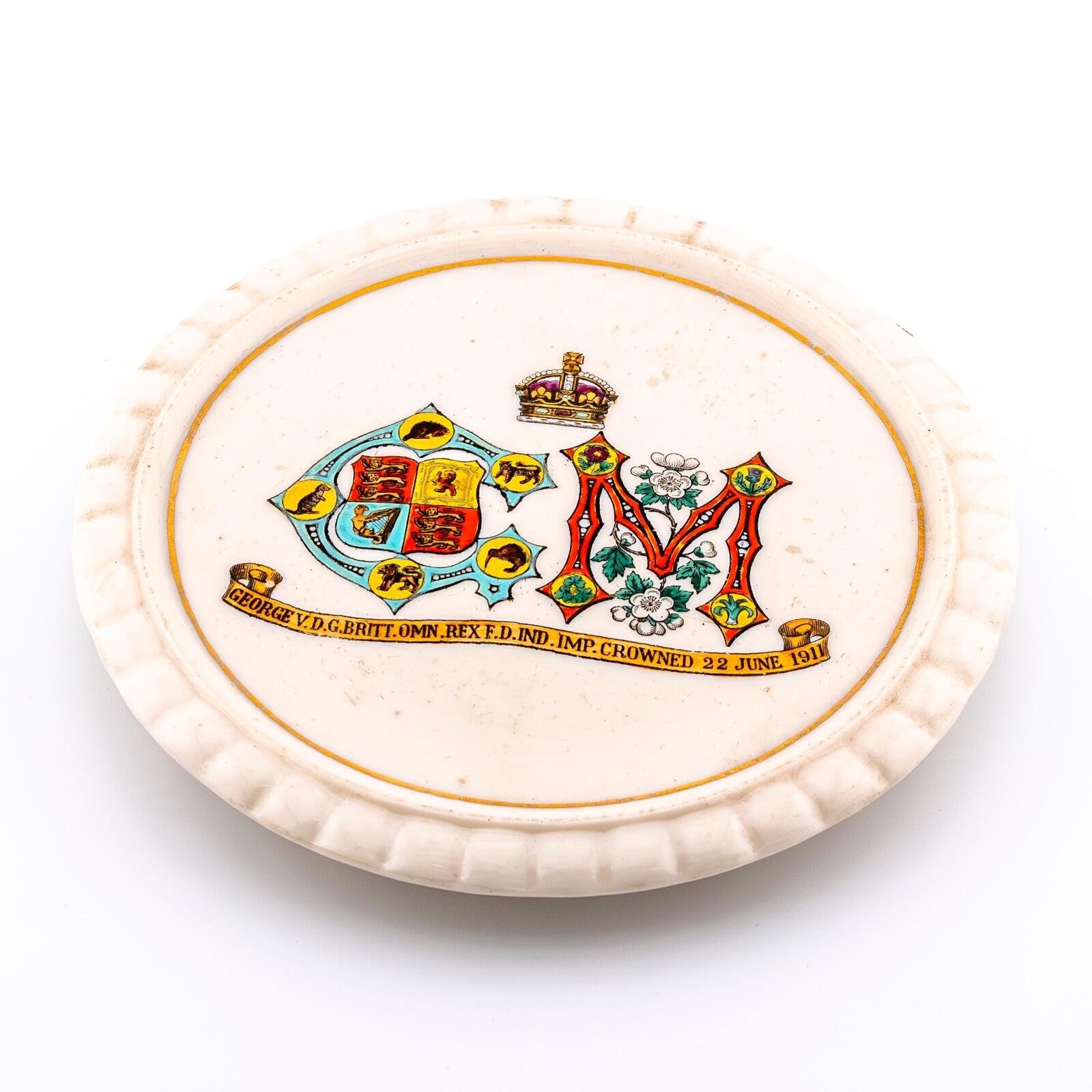 England Dish Pottery Goss King George V Queen Mary Coronation Commemorative - Image 4