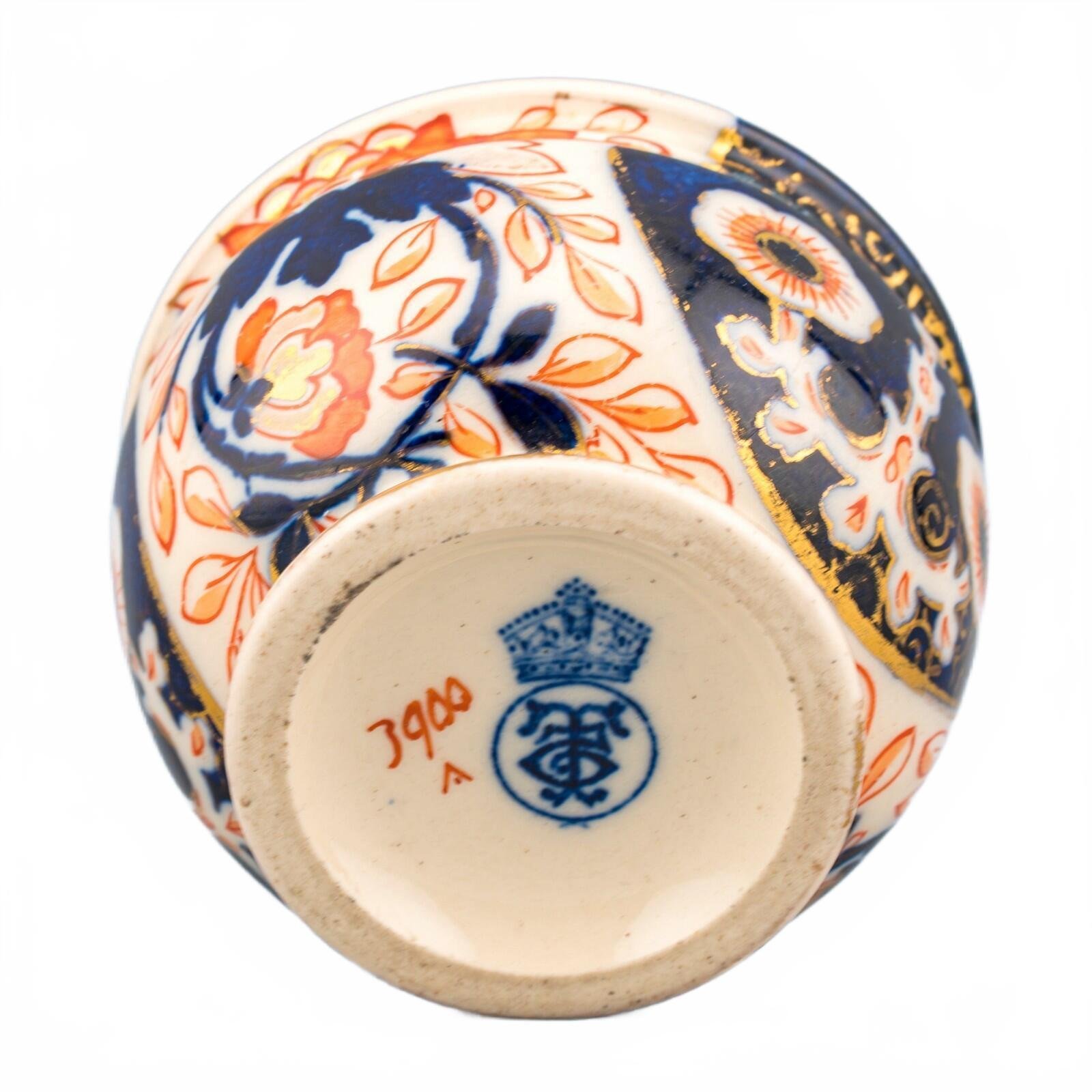 England Porcelain Pot Jar Imari Gilt Royal Crown Derby Mark Later 19th Century - Image 3