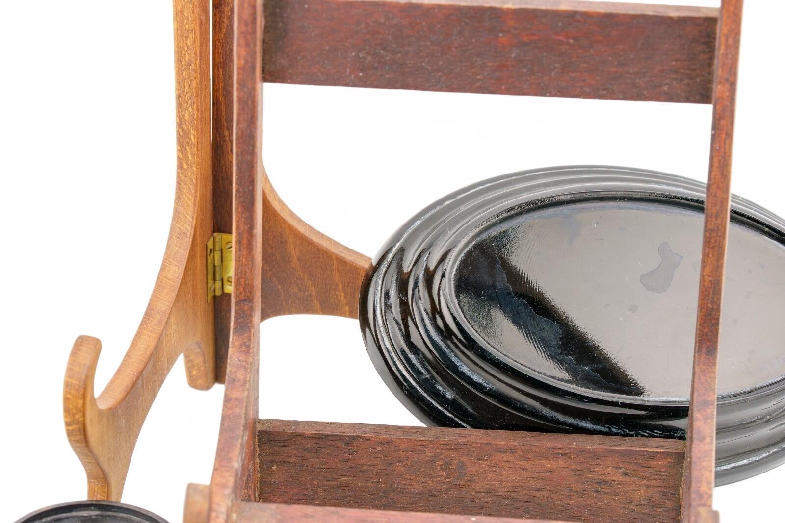 Job Lot Chinese Wood Stands Brown Scroll Mixed Material Items 19th to 20th C - Image 6