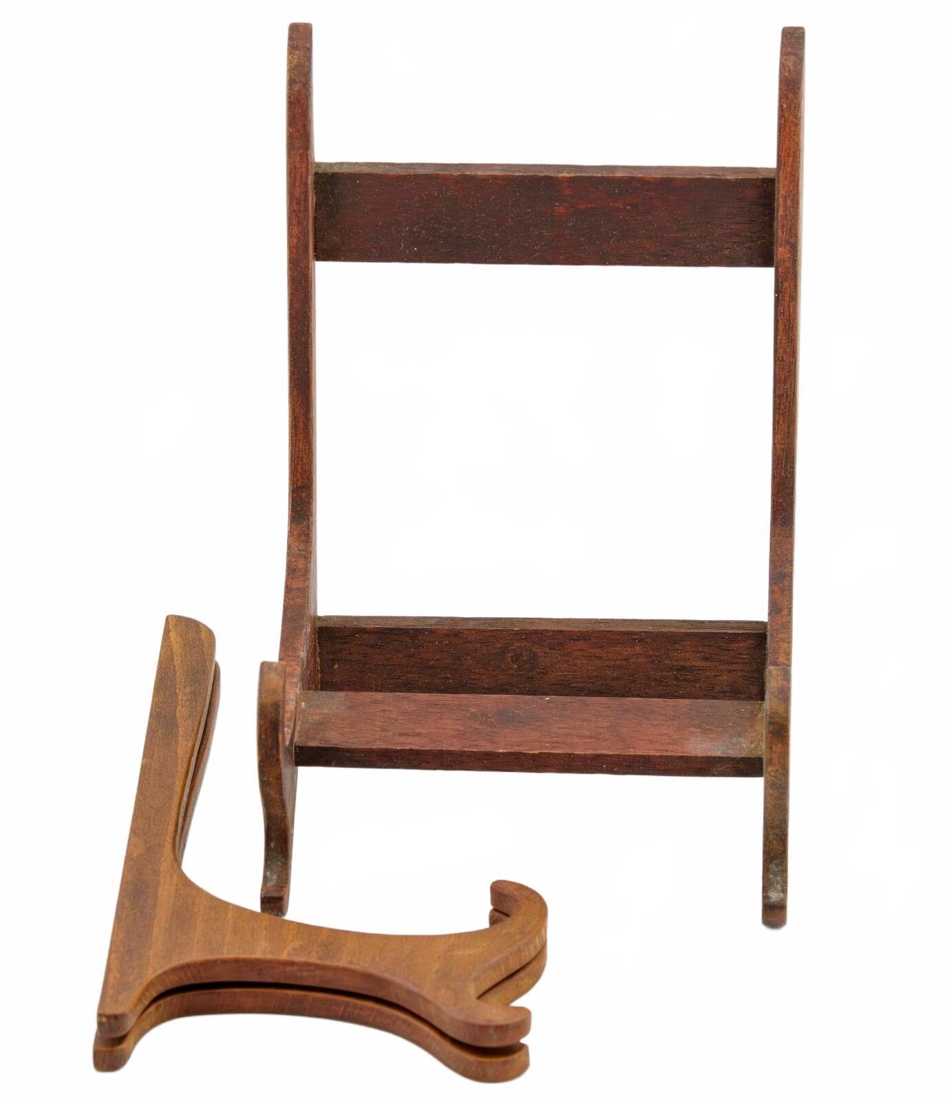 Job Lot Chinese Wood Stands Brown Scroll Mixed Material Items 19th to 20th C - Image 9
