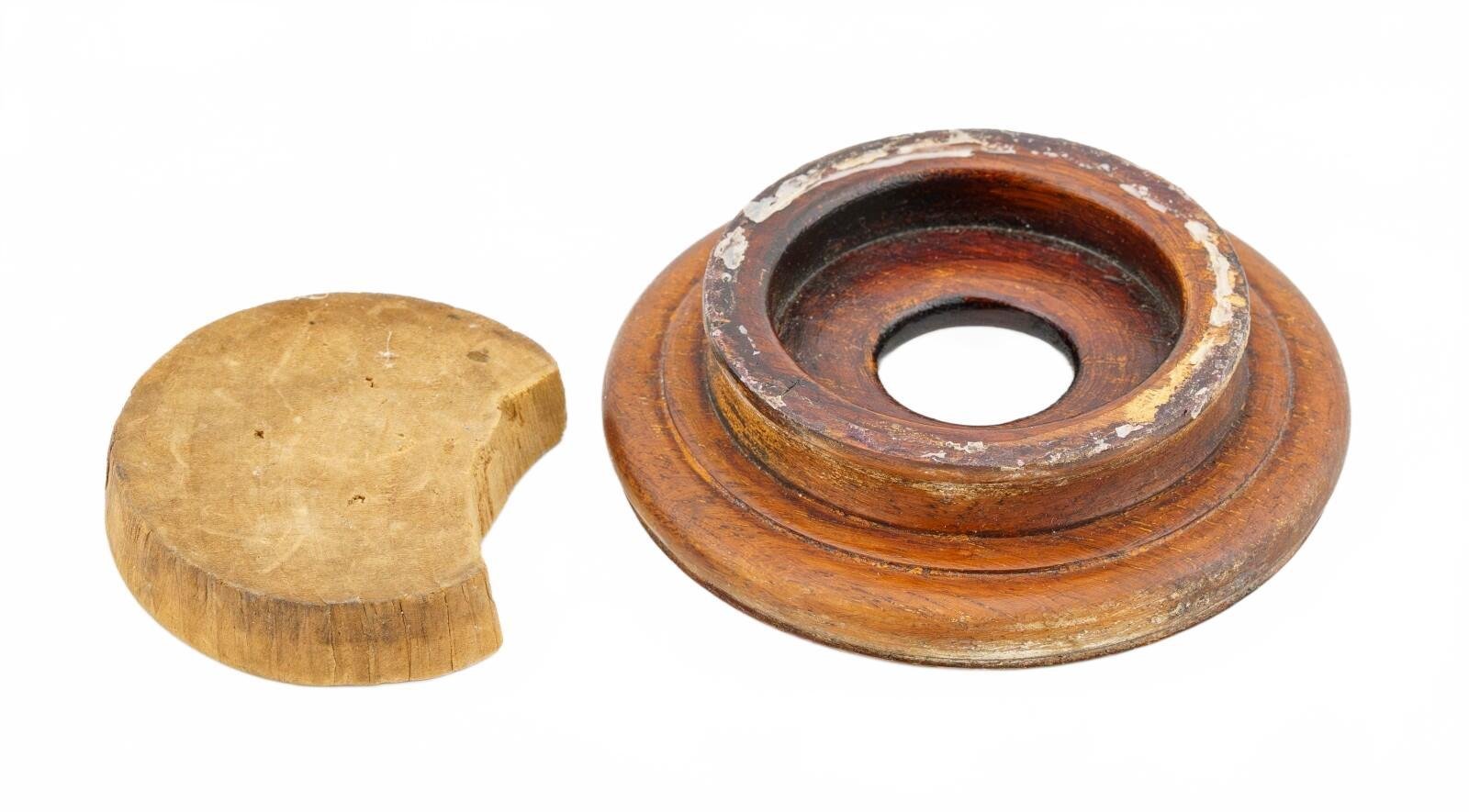 Job Lot Chinese Wood Stands Brown Scroll Mixed Material Items 19th to 20th C - Image 14