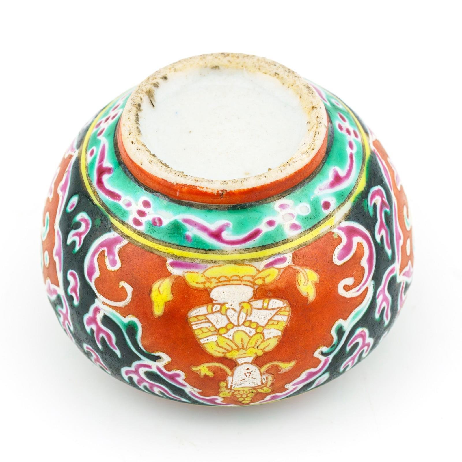 Bencharong Toh Jar Chinese Porcelain Enameled Ayutthaya Period 18th-19th Century - Image 13