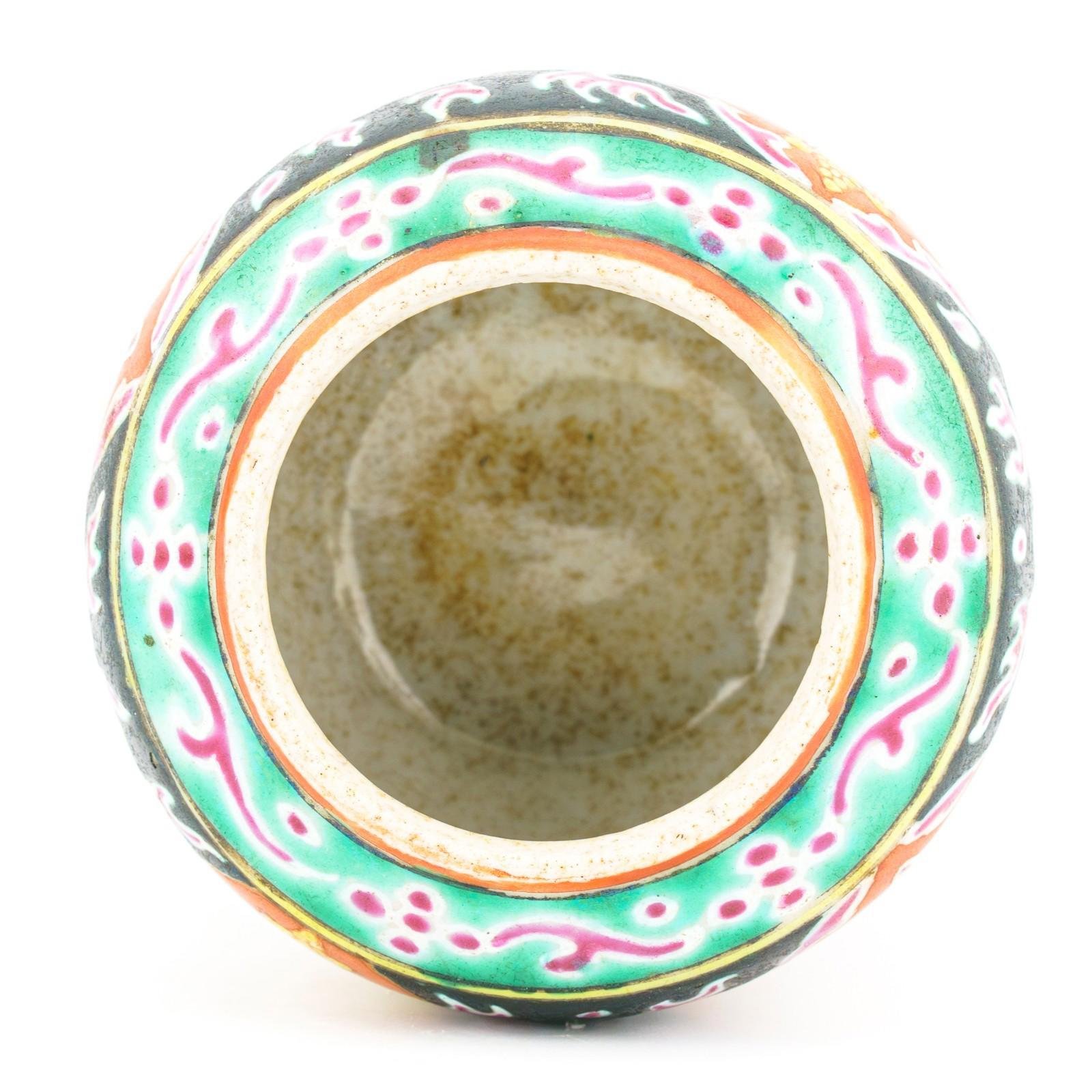 Bencharong Toh Jar Chinese Porcelain Enameled Ayutthaya Period 18th-19th Century - Image 15