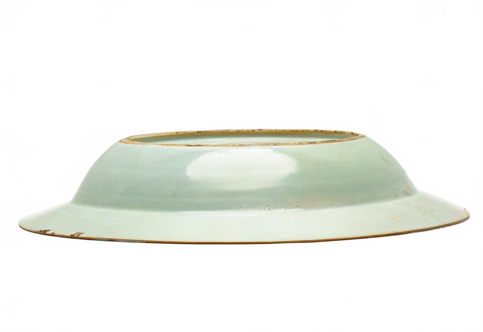 Chinese Charger Meissen Style European Porcelain Famille Rose Gilt Qianlong 18C - Image 13