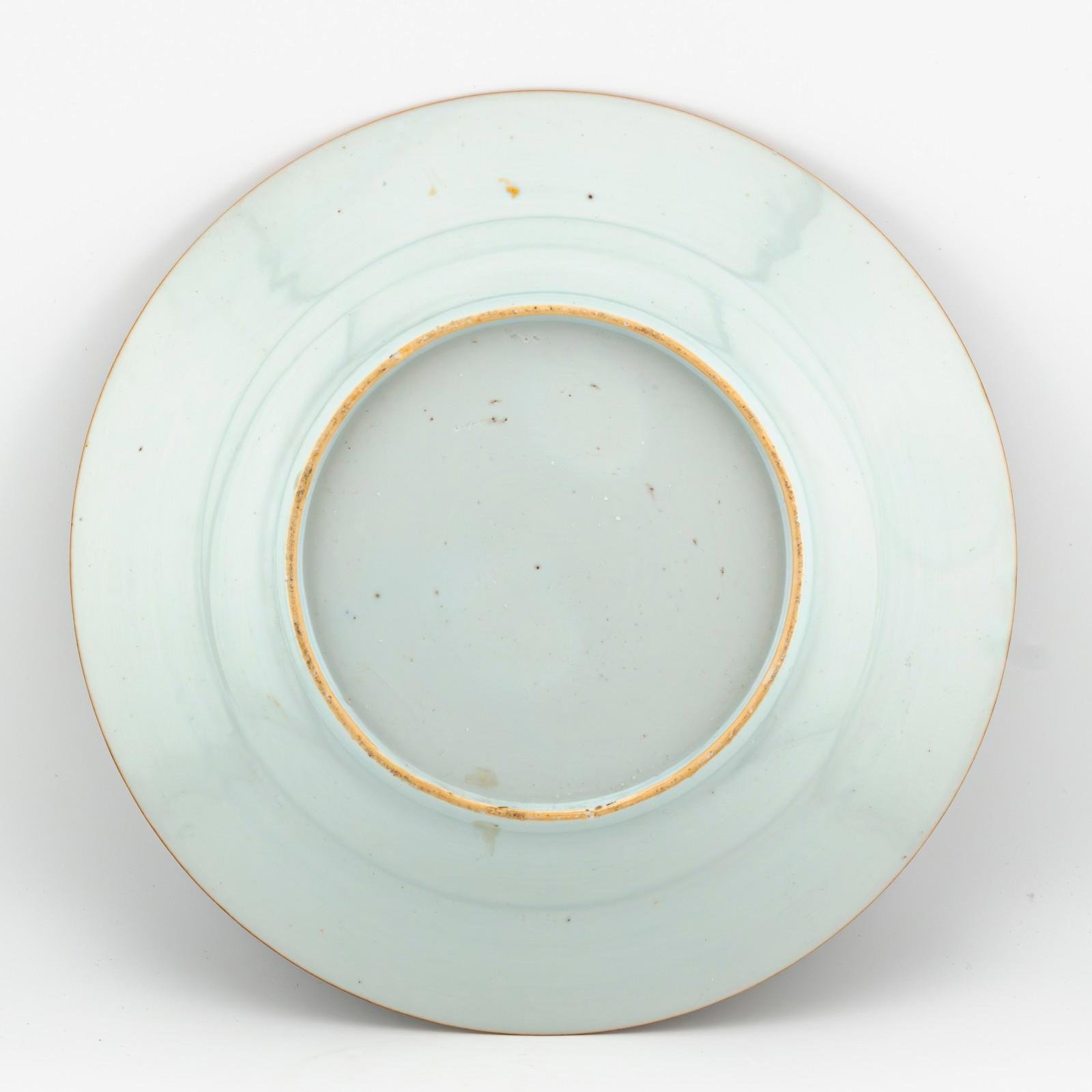 Chinese Yongzheng Armorial Visconti Cusani Plate Italian Market Famille Rose 18t - Image 13