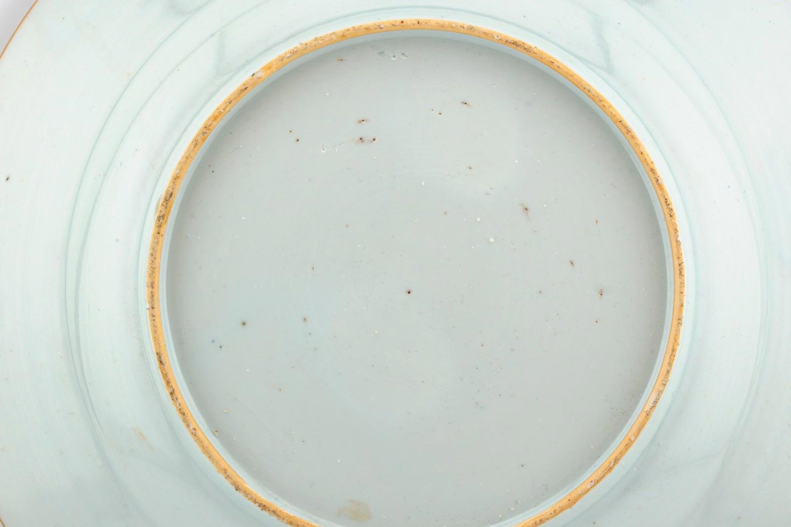 Chinese Yongzheng Armorial Visconti Cusani Plate Italian Market Famille Rose 18t - Image 14