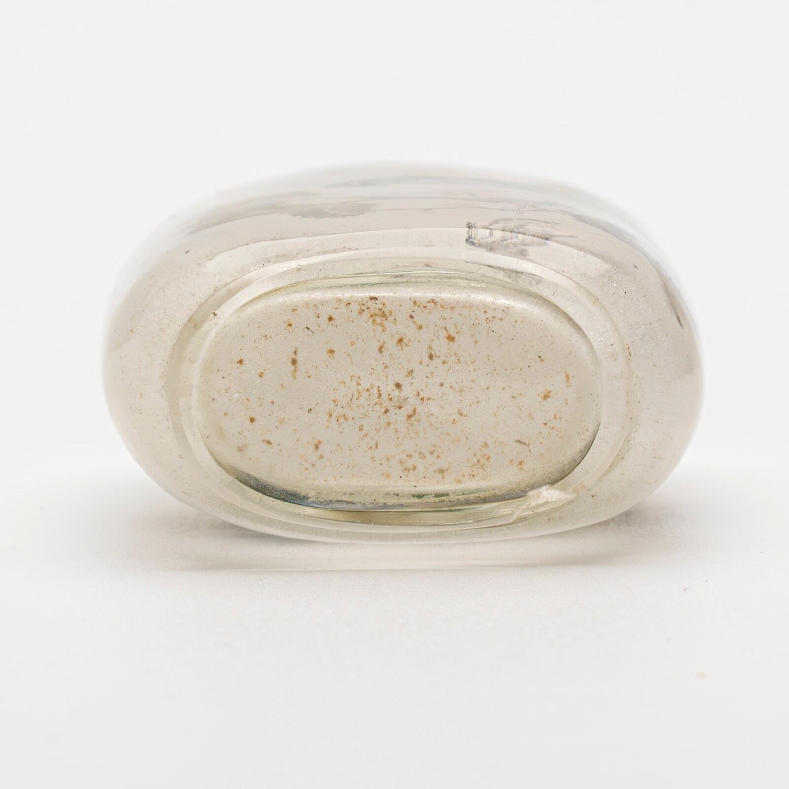 Chinese Snuff Bottle Hawk Pine Tree Peking Glass Translucent Auspicious Objects - Image 13