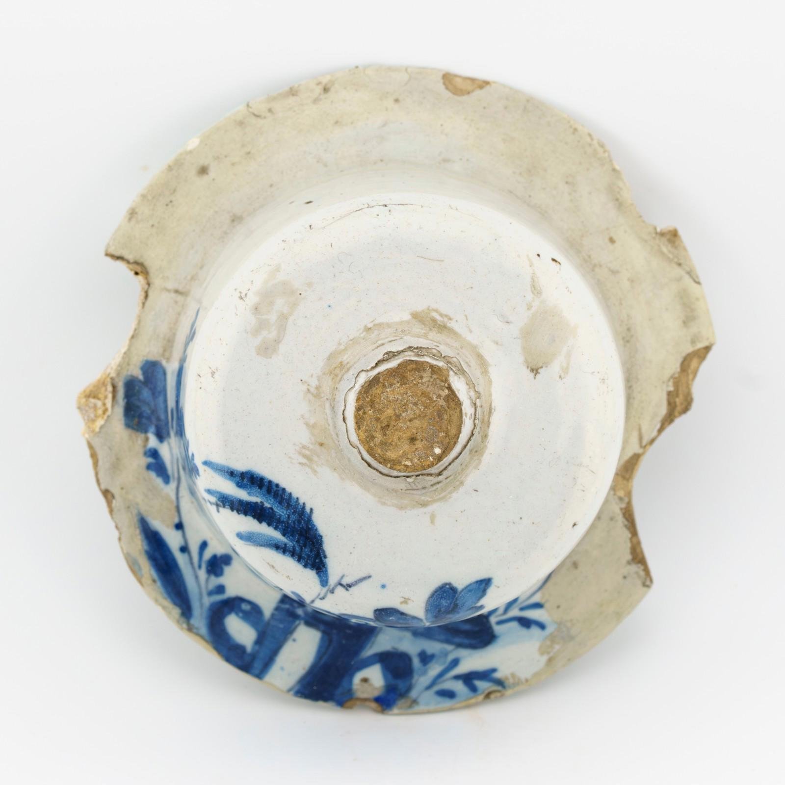 England Delftware Cover Vase Blue White Pearlware Porcelain Cobalt Period 18th C - Image 7
