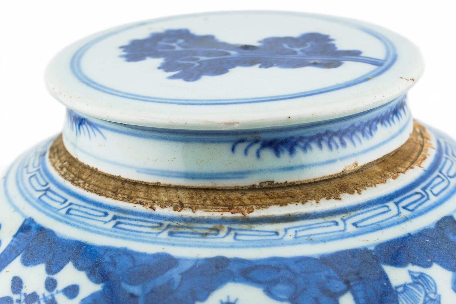 Chinese Porcelain Ginger Jar Blue White Hundreds Boys Late Qing Period 19th C - Image 3