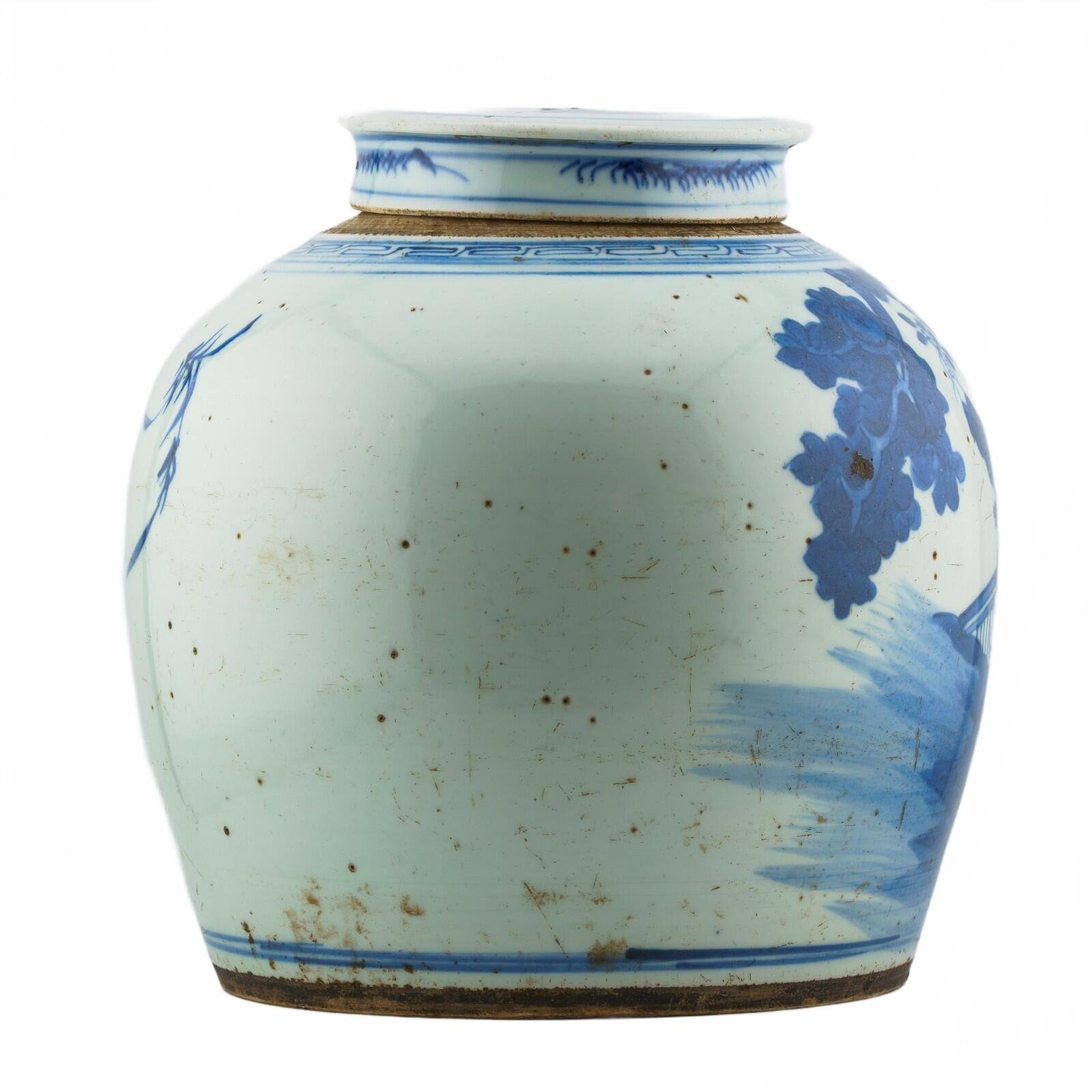 Chinese Porcelain Ginger Jar Blue White Hundreds Boys Late Qing Period 19th C - Image 8