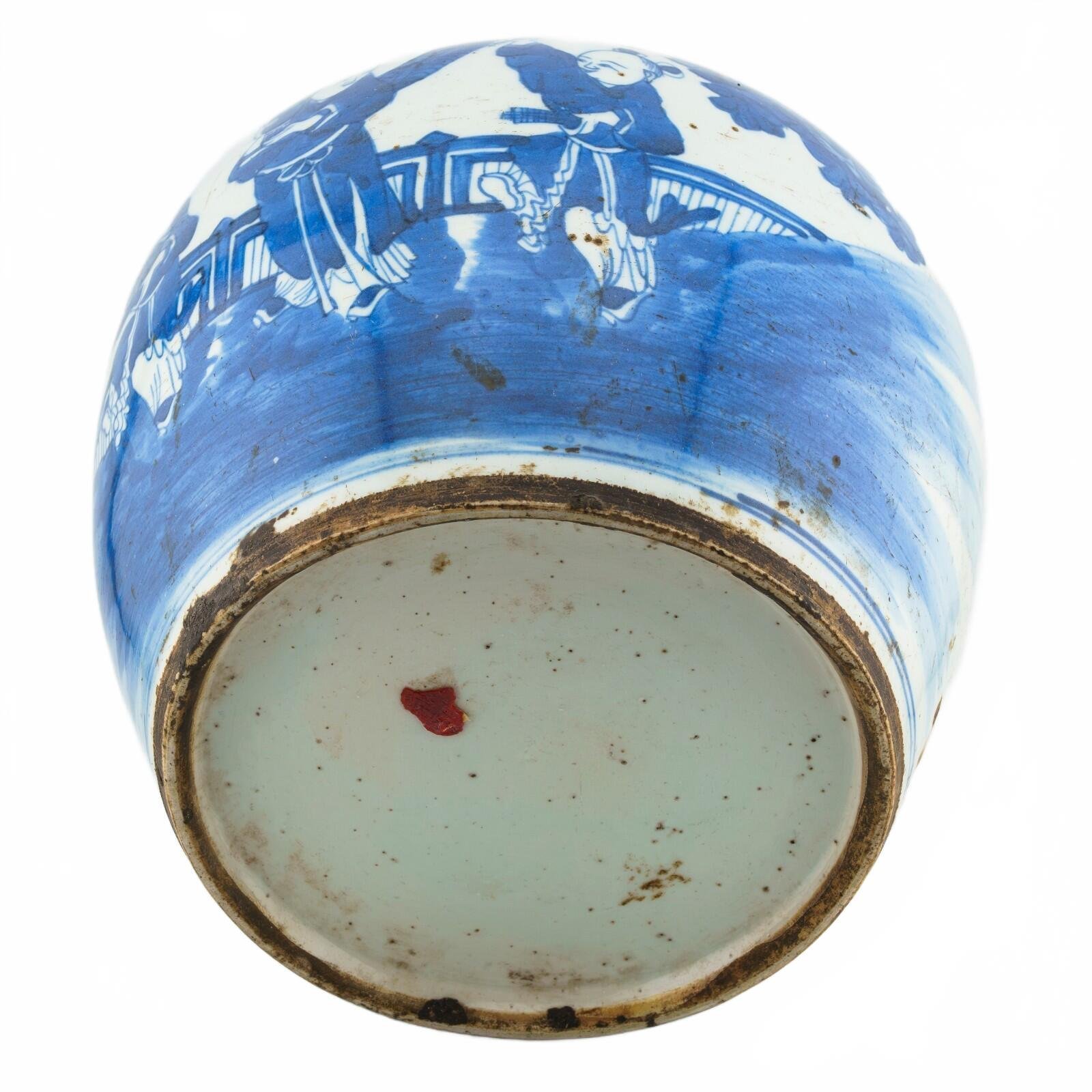 Chinese Porcelain Ginger Jar Blue White Hundreds Boys Late Qing Period 19th C - Image 11