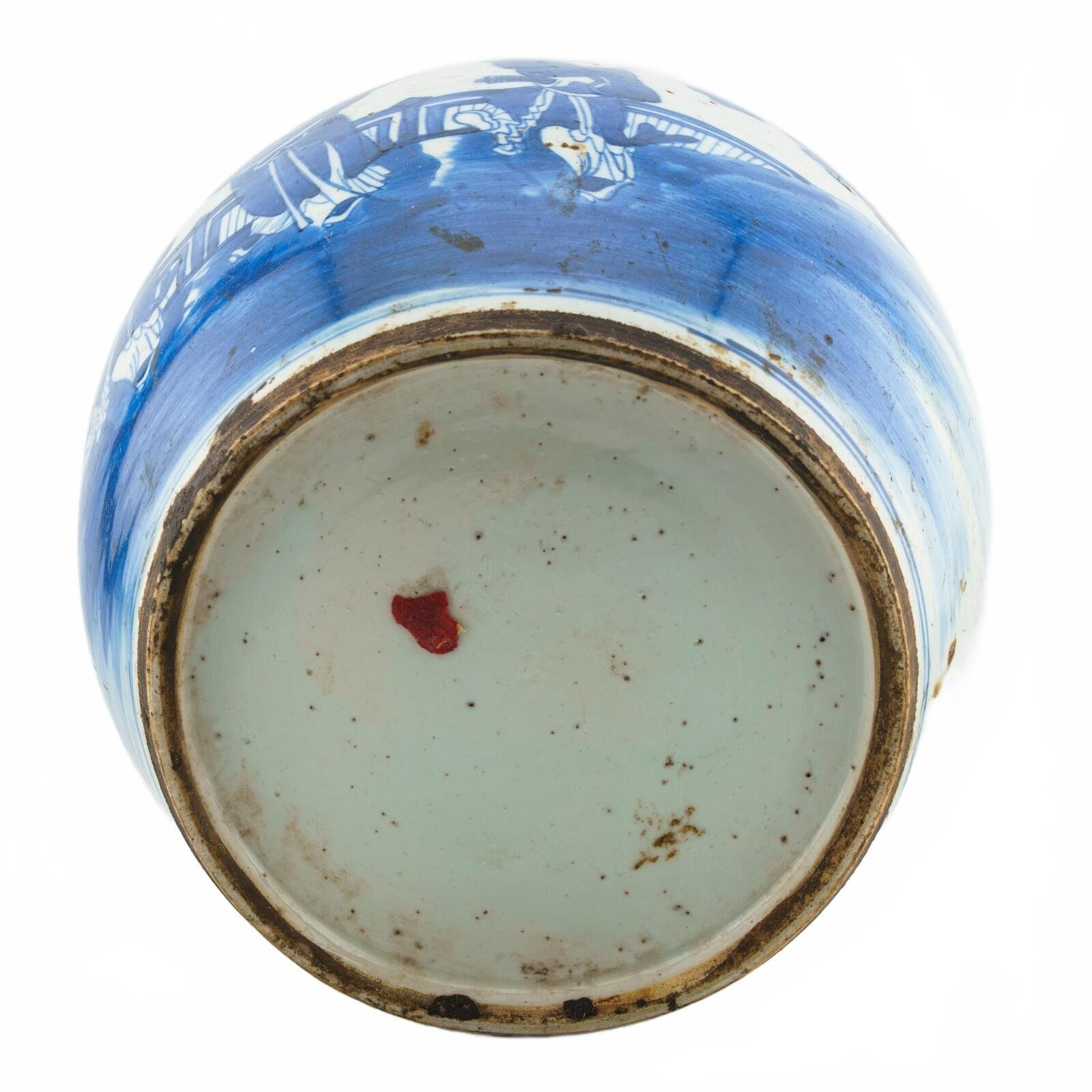 Chinese Porcelain Ginger Jar Blue White Hundreds Boys Late Qing Period 19th C - Image 12