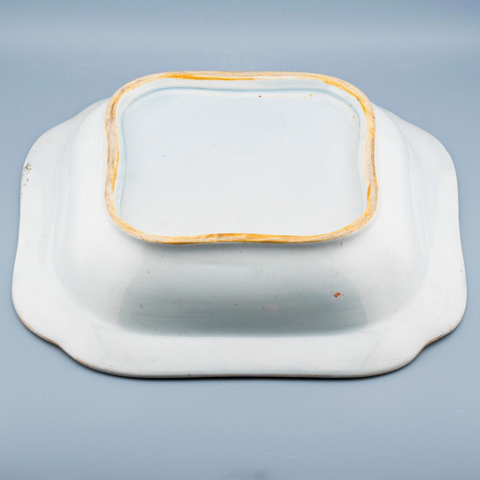 England Imari Staffordshire Porcelain Deep Dish Gilt Mark Period 19th Century - Image 10