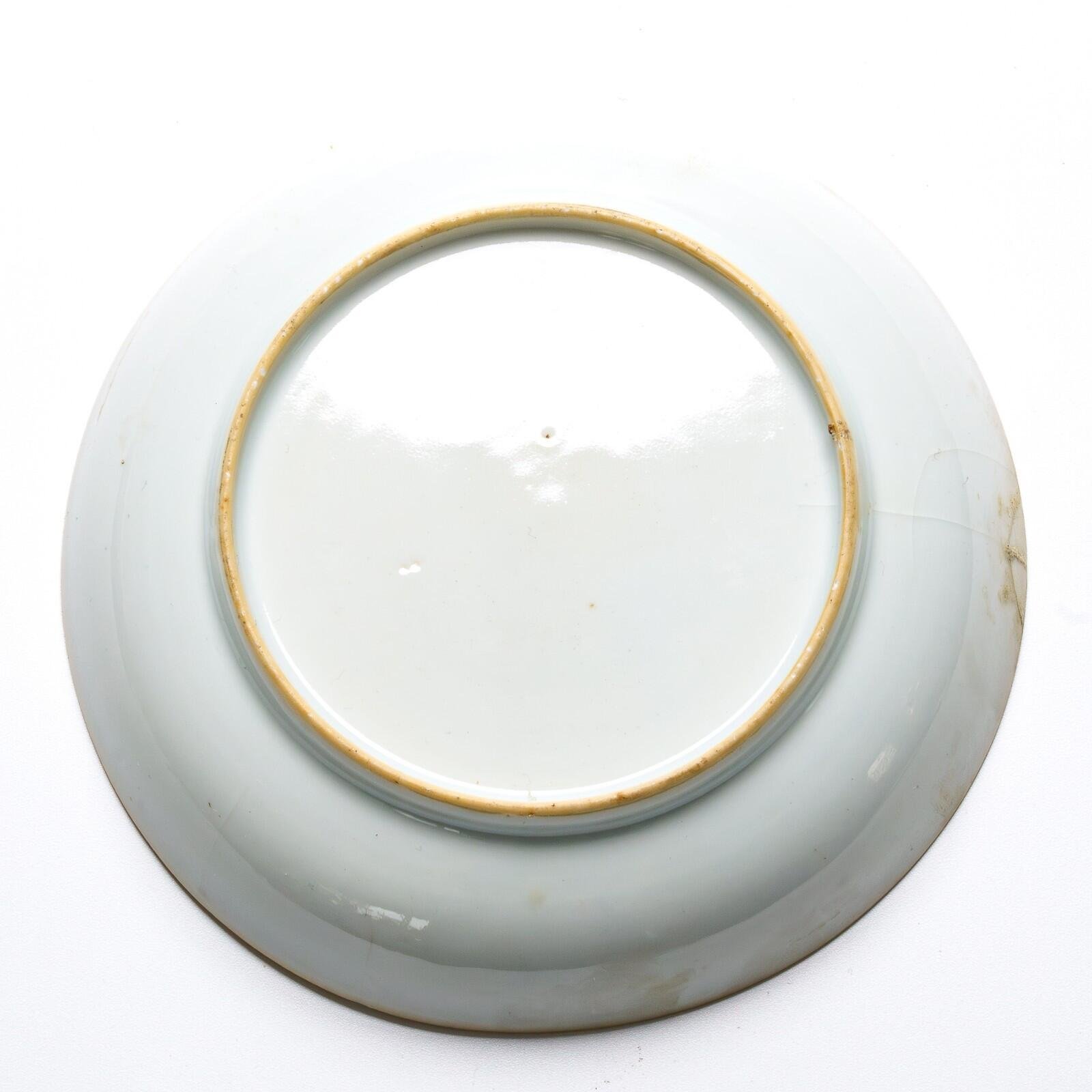 Chinese Porcelain Armorial Cup Saucer Gilt Cypher Initials Chain Qianlong 18C - Image 14