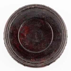 Chinese Carved Wood Stand Circle Legged Scroll Qing Period 20th Century