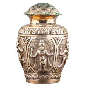 Solid Silver Salter Burmese Chinese Southeast Asian Hindu Vishnu 19th Century