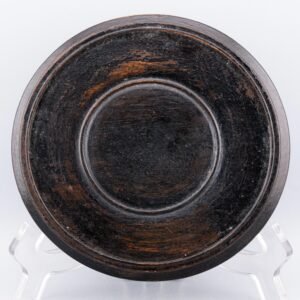 Chinese Wood Stand Pierced Brown Carved Base Qing China 19th Century