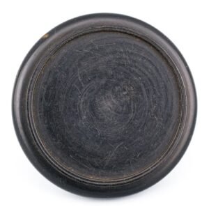 Chinese Carved Wood Stand Brown Display Circle Base Qing Period 19th Century