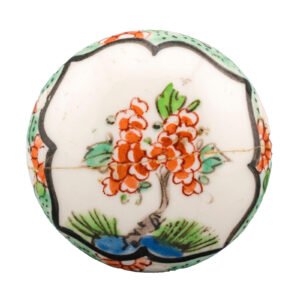 Chinese Kangxi Cover for Vase Porcelain Famille Verte Qing Period 18th Century