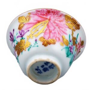 Japanese Porcelain Cup Arita Gilt Eiraku Kiln Marked Meiji Period 19th Century