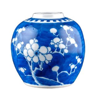 Chinese Guangxu Porcelain Ginger Jar Blue White Qing Period 19th Century