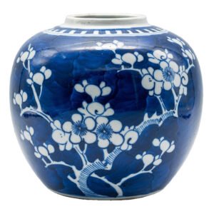 Chinese Guangxu Porcelain Ginger Jar Blue White Qing Period 19th Century