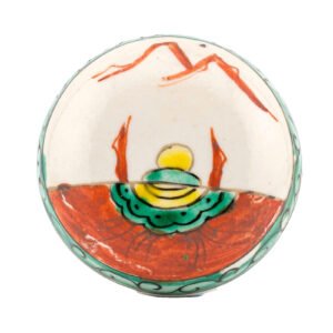 Chinese Cover Ginger Jar Qing Famille Verte Porcelain Period 19th Century