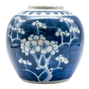 Chinese Guangxu Porcelain Blue White Ginger Jar Late Qing Marked 19th Century