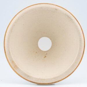 England White Porcelain Glazed Vase Cover Gilt Period Regency 19th Century