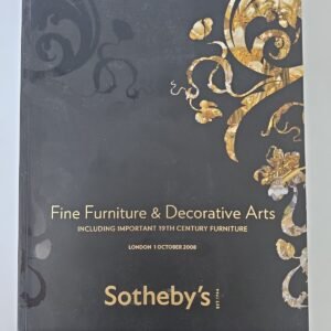 Sotheby's Fine Furniture & Decorative Arts Auction Catalog London 2008