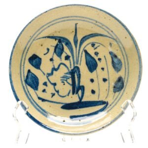 Chinese Porcelain Blue and White Provincial Kitchen Dish Qing 19th Century