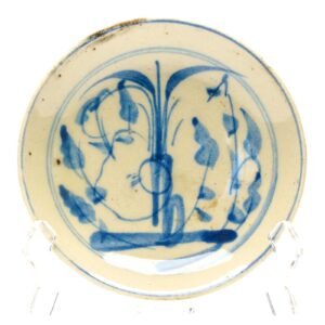 Chinese Porcelain Blue and White Provincial Kitchen Dish Qing 19th Century