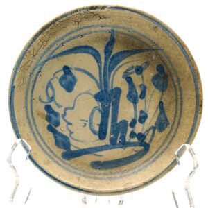 Chinese Porcelain Blue and White Provincial Kitchen Dish Qing 19th Century