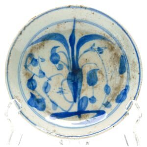 Chinese Porcelain Blue and White Provincial Kitchen Dish Qing 19th Century