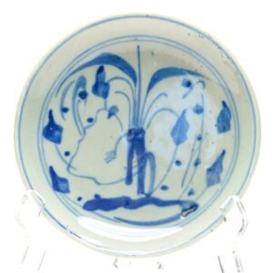 Chinese Porcelain Blue and White Provincial Kitchen Dish Qing 19th Century