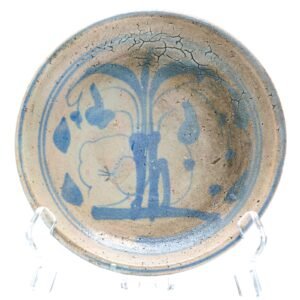 Chinese Porcelain Blue and White Provincial Kitchen Dish Qing 19th Century
