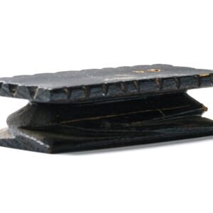 Chinese Miniature Display Stand Carved Hardwood Black Late Qing Republic 20th C