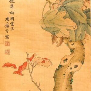 Chinese Painting Li Changzhi 1870-1939 Ink Pigment on Silk Manner Zhang Xiangguo