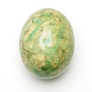 Chinese Healing Stone Green Serpentine Egg Polished Mariposite Late 20th C