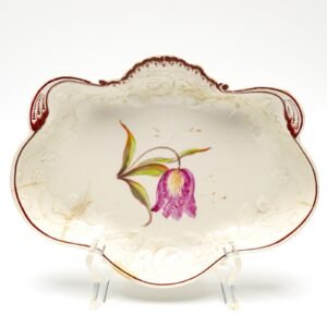 England Chamberlain Worcester Porcelain Scallop Dish Marked New Bond Street 19C
