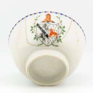 Chinese Cup Qianlong Porcelain Armorial Arms Cooper Imp Drew Gilt Qing 18C