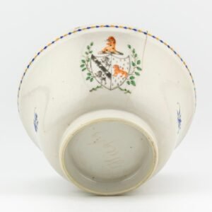 Chinese Qianlong Porcelain Armorial Arms Cooper Imp Drew Cup Gilt Qing 18C