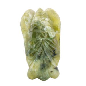 Chinese Jade Green Carved Cicada Insect Symbol Reborn Figurine Republic 20th C