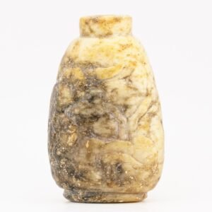 Chinese Hardstone Snuff Bottle Carved Auspicious Object Pale Qing Republic 20thC
