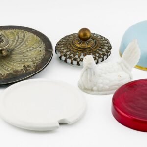 Job Lot Porcelain Covers Mixed Material Enamel Blue European Oriental 19/20th C