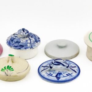 Job Lot Porcelain Covers Mixed Material Enamel Blue European Oriental 18/20th C